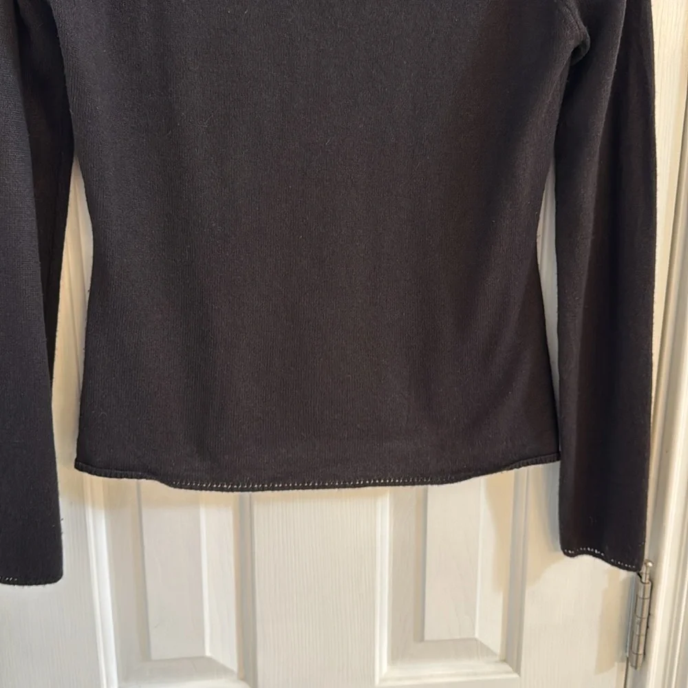 Emanuel Ungaro Vintage Black Cashmere & Silk Blend Sweater